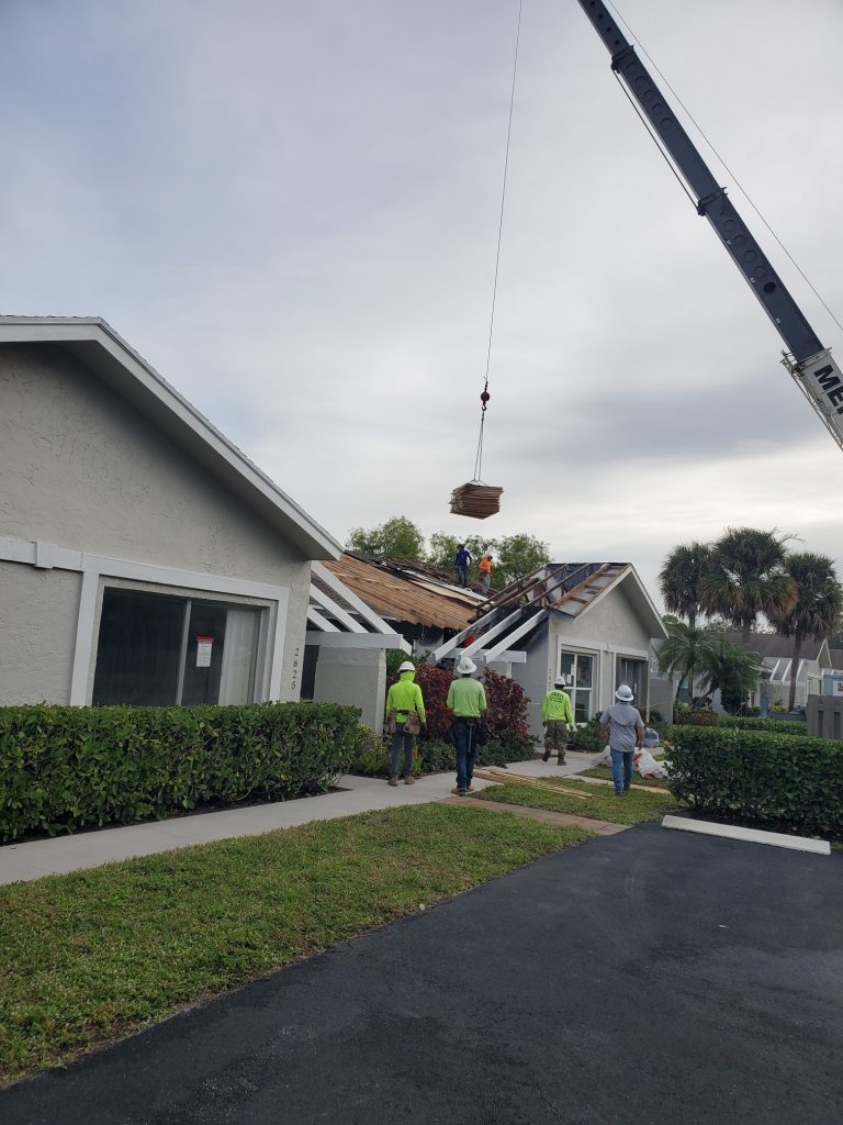 Storm damage restoration project South Florida